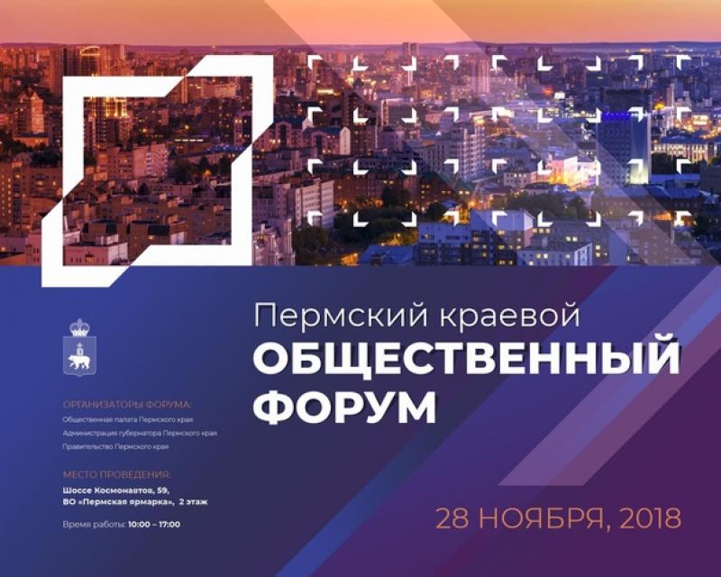 28 ноября 2018 г. состоялся Пермский краевой общественный форум
